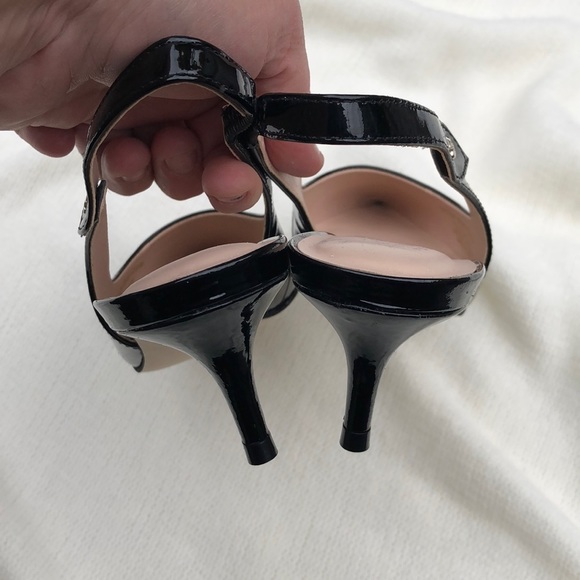 NWOB Kate Spade ♠️ Shiloh Black Sling Back Heels - Picture 3 of 8